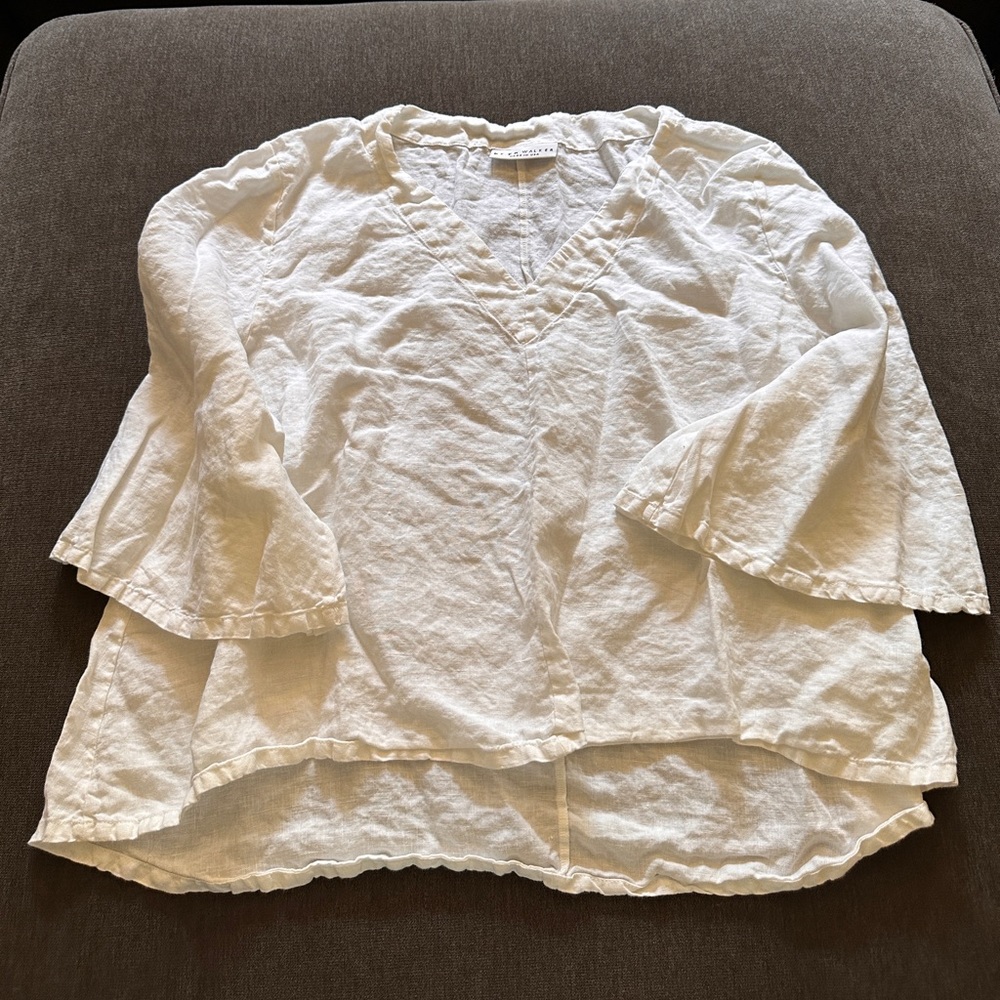 Bryn Walker linen top size small.